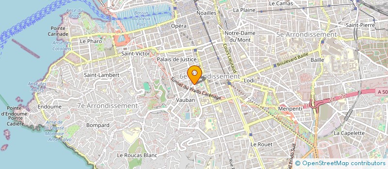 localisation de l'entreprise MONSIEUR YANN BOURGUET à MARSEILLE