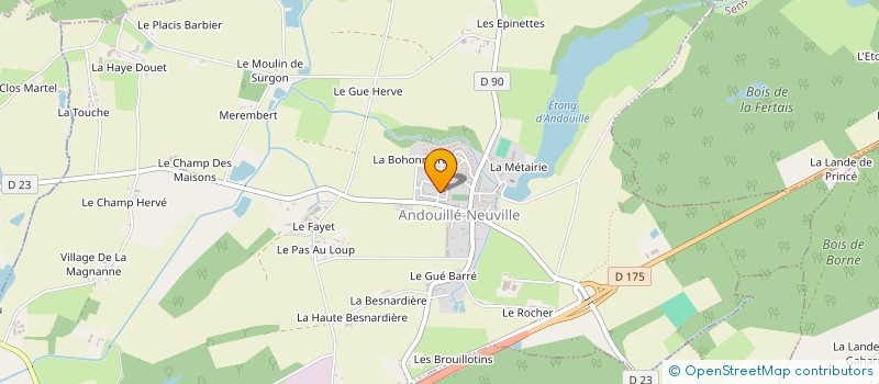 localisation de l'entreprise MONSIEUR YANN BOURHIS  ANDOUILLE-NEUVILLE