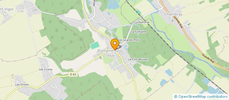 localisation de l'entreprise MONSIEUR YANN BOUVARD  FONTAINE-SOUS-JOUY