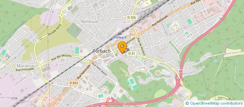 localisation de l'entreprise MONSIEUR YANN BRABANT à FORBACH