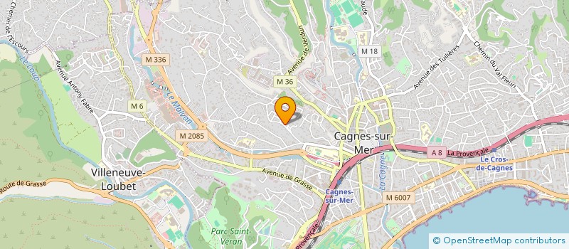 localisation de l'entreprise MONSIEUR YANN BRAEM à CAGNES-SUR-MER