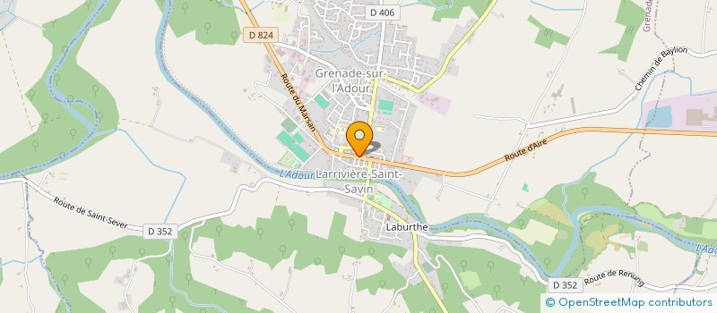 localisation de l'entreprise MONSIEUR YANN BRAU  GRENADE-SUR-L'ADOUR