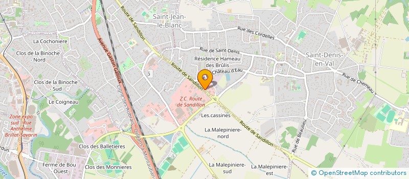 localisation de l'entreprise MONSIEUR YANN BRETON à SAINT-DENIS-EN-VAL