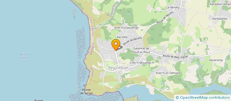 localisation de l'entreprise MONSIEUR YANN BROUDIC  LANNION