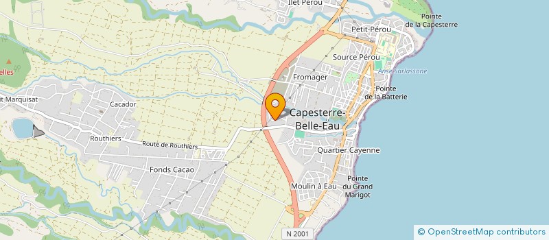 localisation de l'entreprise MONSIEUR YANN BRUYERE  CAPESTERRE-BELLE-EAU