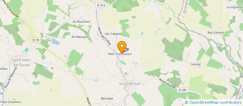 localisation de l'entreprise MONSIEUR YANN BUCAU  SOUMENSAC