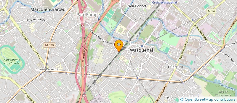 localisation de l'entreprise MONSIEUR YANN BUISSON  WASQUEHAL