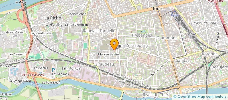 localisation de l'entreprise MONSIEUR YANN BURIN  TOURS