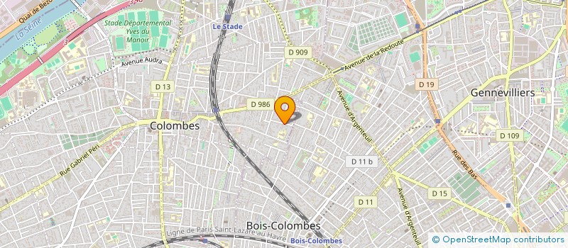 localisation de l'entreprise MONSIEUR YANN CAHUZAC à COLOMBES