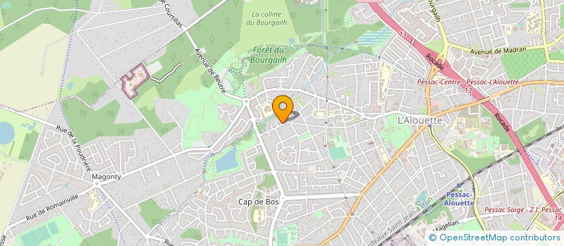 localisation de l'entreprise MONSIEUR YANN CAHUZIERE  PESSAC