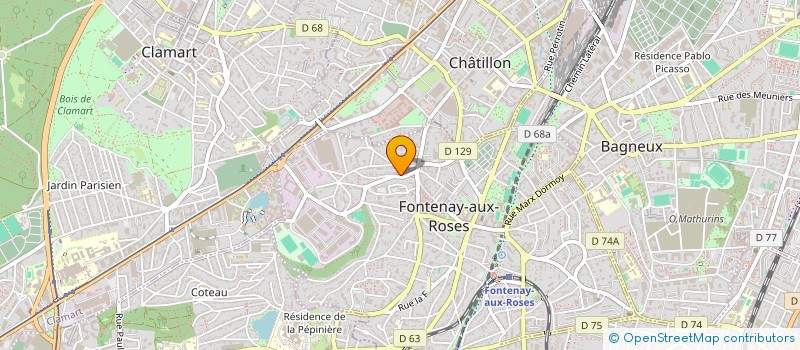 localisation de l'entreprise MONSIEUR YANN CALLANQUIN à FONTENAY-AUX-ROSES