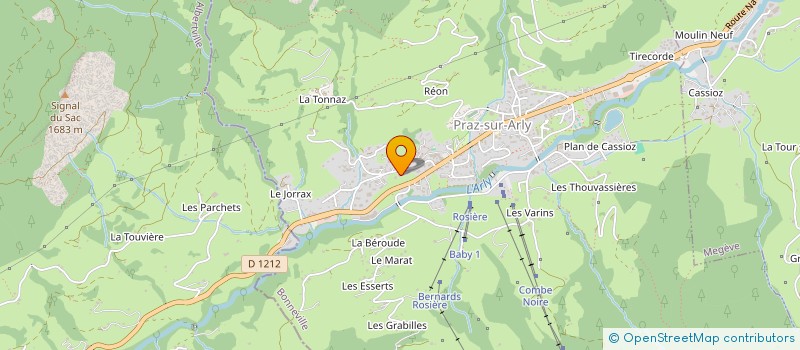 localisation de l'entreprise MONSIEUR YANN CALVIN  PRAZ-SUR-ARLY