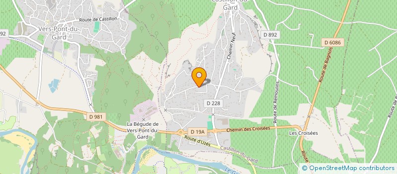 localisation de l'entreprise MONSIEUR YANN CANCADE  CASTILLON-DU-GARD