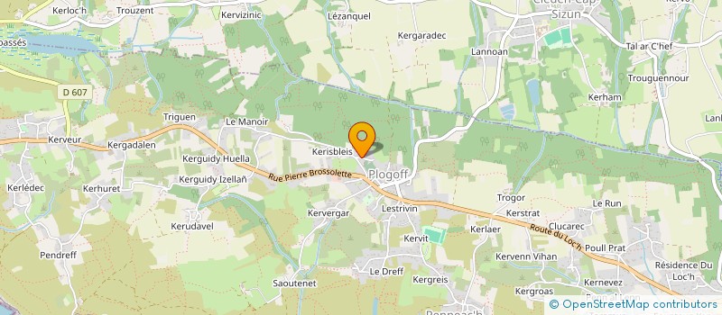 localisation de l'entreprise MONSIEUR YANN CARVAL  PLOGOFF