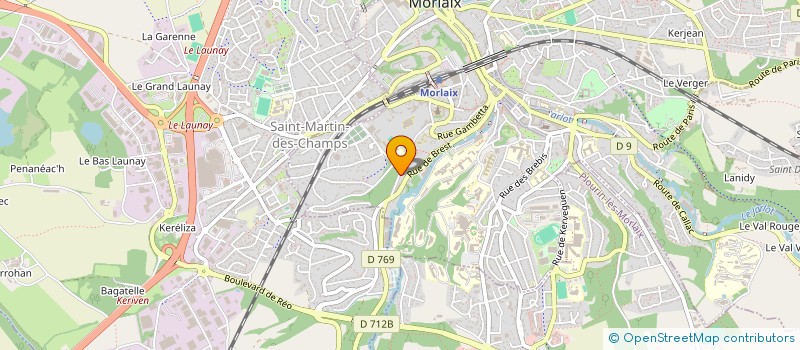 localisation de l'entreprise MONSIEUR YANN CASTEL  MORLAIX