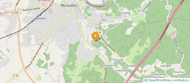 localisation de l'entreprise MONSIEUR YANN CASTELO  SOURZAC