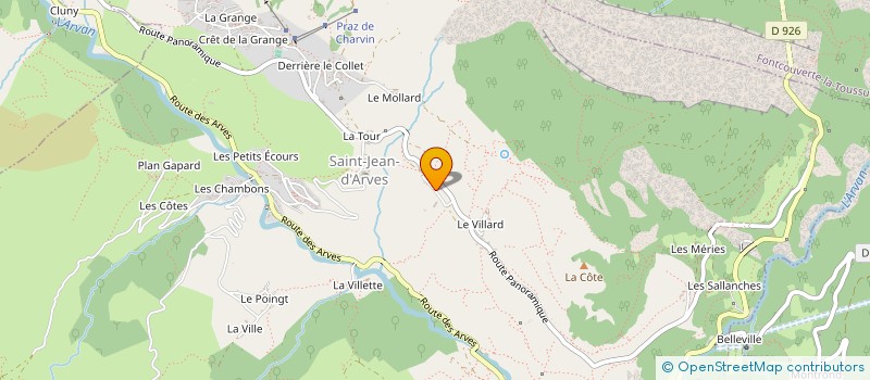 localisation de l'entreprise MONSIEUR YANN-CEDRIC BESSE à SAINT JEAN D'ARVES