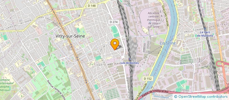 localisation de l'entreprise MONSIEUR YANN-CEDRIC DEREGNAUCOURT  VITRY-SUR-SEINE