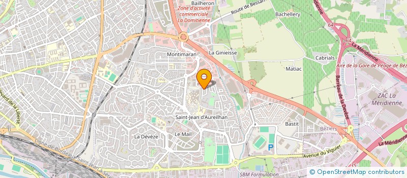 localisation de l'entreprise MONSIEUR YANN CELESTIN  BEZIERS