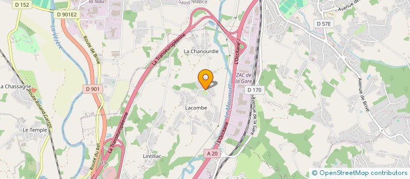 localisation de l'entreprise MONSIEUR YANN CENAC  USSAC