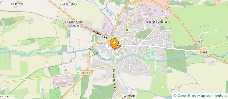 localisation de l'entreprise MONSIEUR YANN CHALIGNE  VALLONS-DE-L'ERDRE