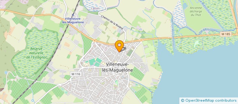 localisation de l'entreprise MONSIEUR YANN CHALVET  VILLENEUVE-LES-MAGUELONE