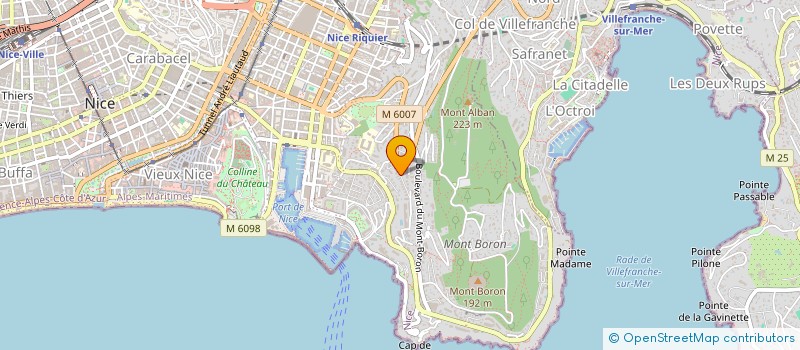 localisation de l'entreprise MONSIEUR YANN CHAPPUIS  NICE