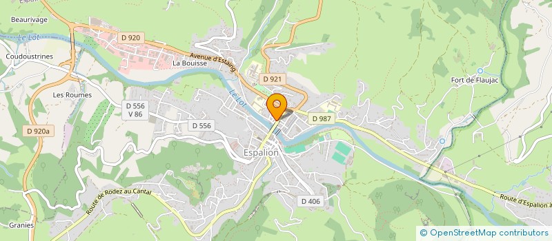 localisation de l'entreprise MONSIEUR YANN CHARRIER à ESPALION