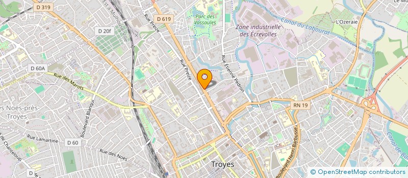 localisation de l'entreprise MONSIEUR YANN CHATAIN à TROYES
