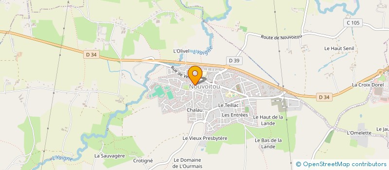 localisation de l'entreprise MONSIEUR YANN CHAUVIERE à NOUVOITOU