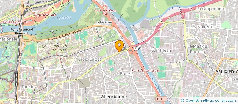 localisation de l'entreprise MONSIEUR YANN CHAVANT  VILLEURBANNE