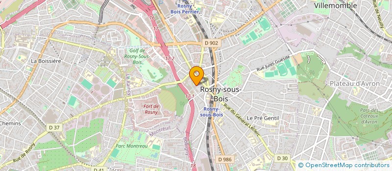 localisation de l'entreprise MONSIEUR YANN CHERIAUX à ROSNY-SOUS-BOIS