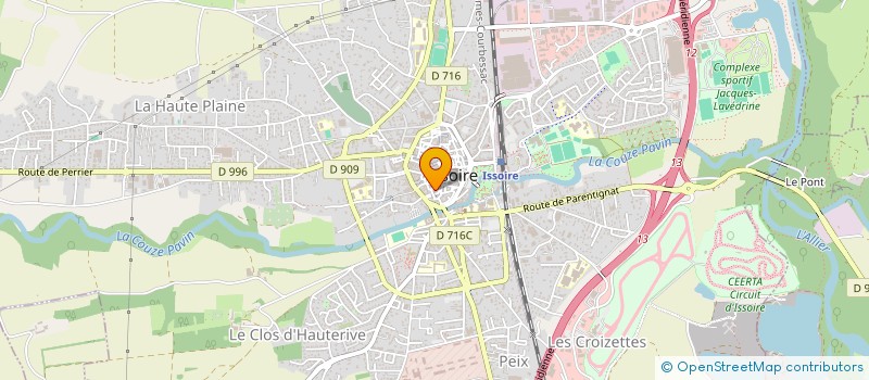 localisation de l'entreprise MONSIEUR YANN CHERQUI à ISSOIRE