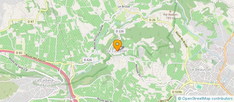 localisation de l'entreprise MONSIEUR YANN CHOURAQUI à LE CASTELLET
