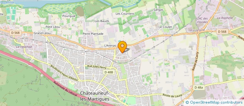 localisation de l'entreprise MONSIEUR YANN CLAIN à CHATEAUNEUF-LES-MARTIGUES