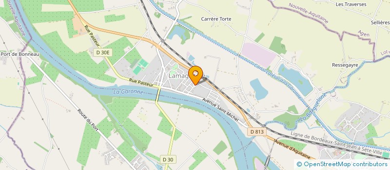 localisation de l'entreprise MONSIEUR YANN CLARA  LAMAGISTERE