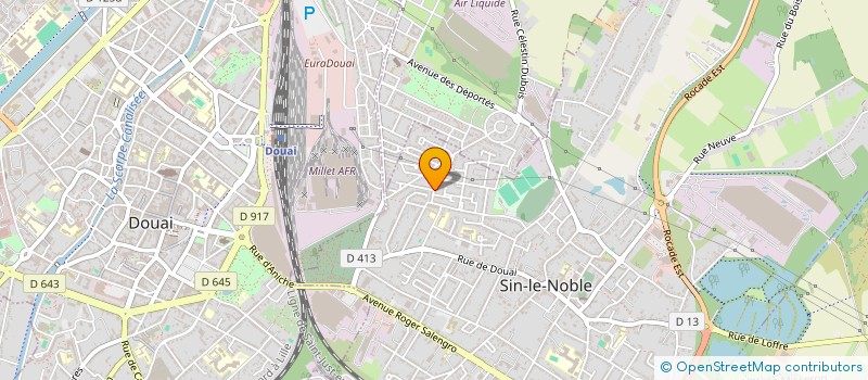 localisation de l'entreprise MONSIEUR YANN CLARYSSE à SIN-LE-NOBLE