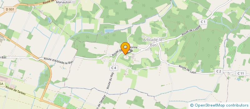 localisation de l'entreprise MONSIEUR YANN CLEVENOT  ARBLADE-LE-BAS