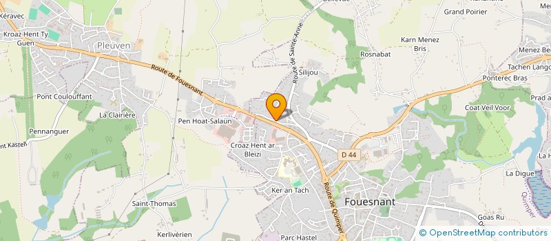 localisation de l'entreprise MONSIEUR YANN CLOAREC  FOUESNANT