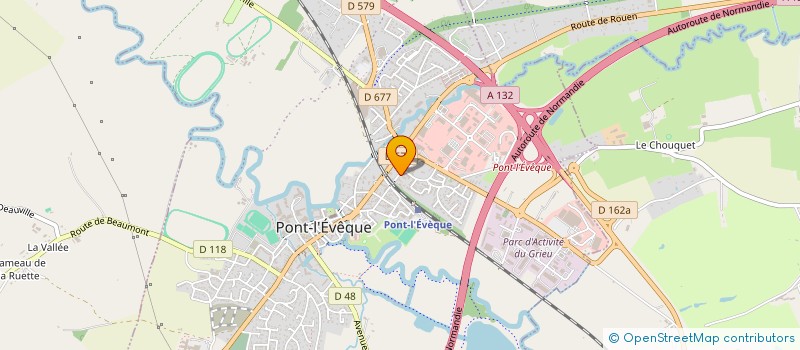 localisation de l'entreprise MONSIEUR YANN COCHEPIN  PONT L'EVEQUE