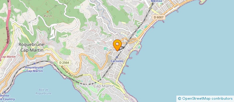 localisation de l'entreprise MONSIEUR YANN COGREL à ROQUEBRUNE-CAP-MARTIN