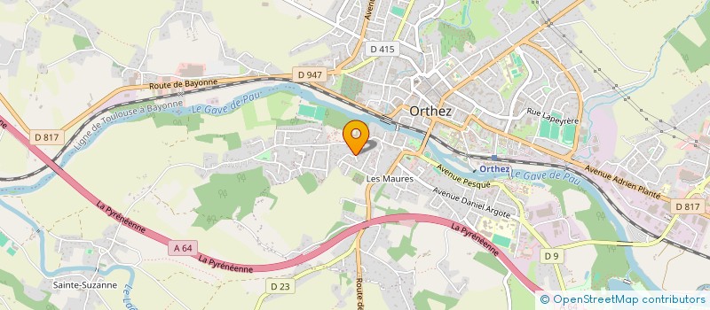 localisation de l'entreprise MONSIEUR YANN COISY  ORTHEZ