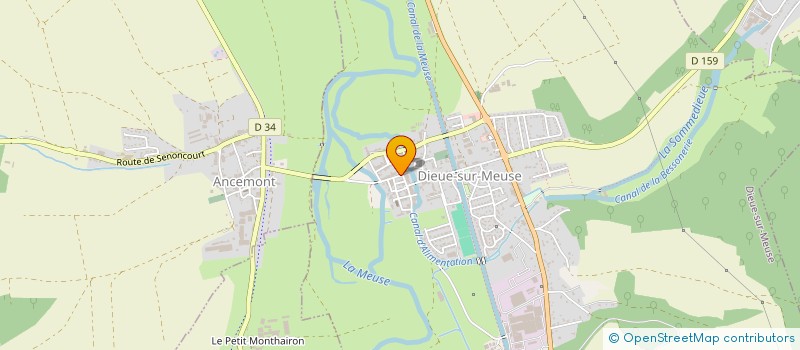 localisation de l'entreprise MONSIEUR YANN COLLET à DIEUE-SUR-MEUSE