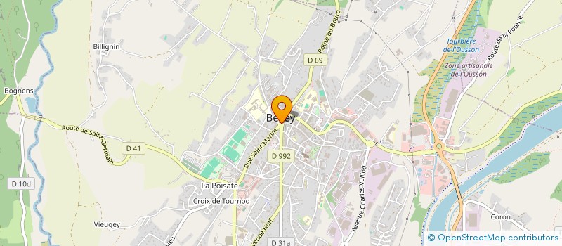 localisation de l'entreprise MONSIEUR YANN COLLOT  BELLEY