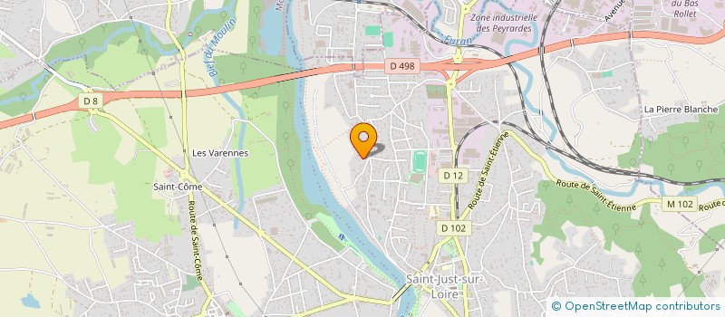 localisation de l'entreprise MONSIEUR YANN COTTREZ  SAINT-JUST-SAINT-RAMBERT