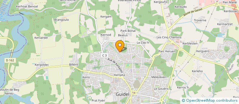 localisation de l'entreprise MONSIEUR YANN COUDER  GUIDEL