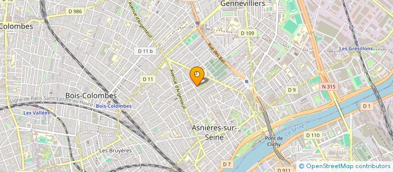 localisation de l'entreprise MONSIEUR YANN COUEDOR  ASNIERES-SUR-SEINE