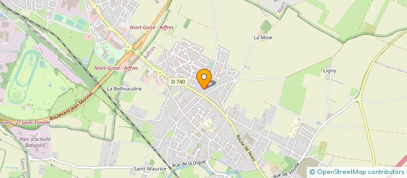 localisation de l'entreprise MONSIEUR YANN COURAUD  AIFFRES