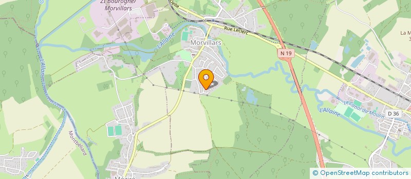 localisation de l'entreprise MONSIEUR YANN COUREAU  MORVILLARS