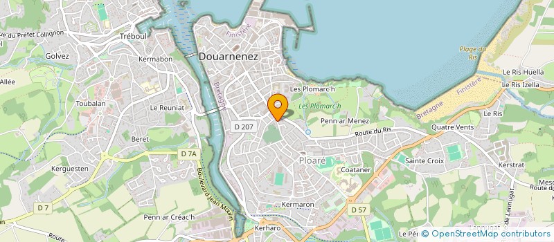 localisation de l'entreprise MONSIEUR YANN COUSIN à DOUARNENEZ